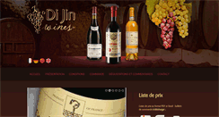 Desktop Screenshot of di-jin-wines.com